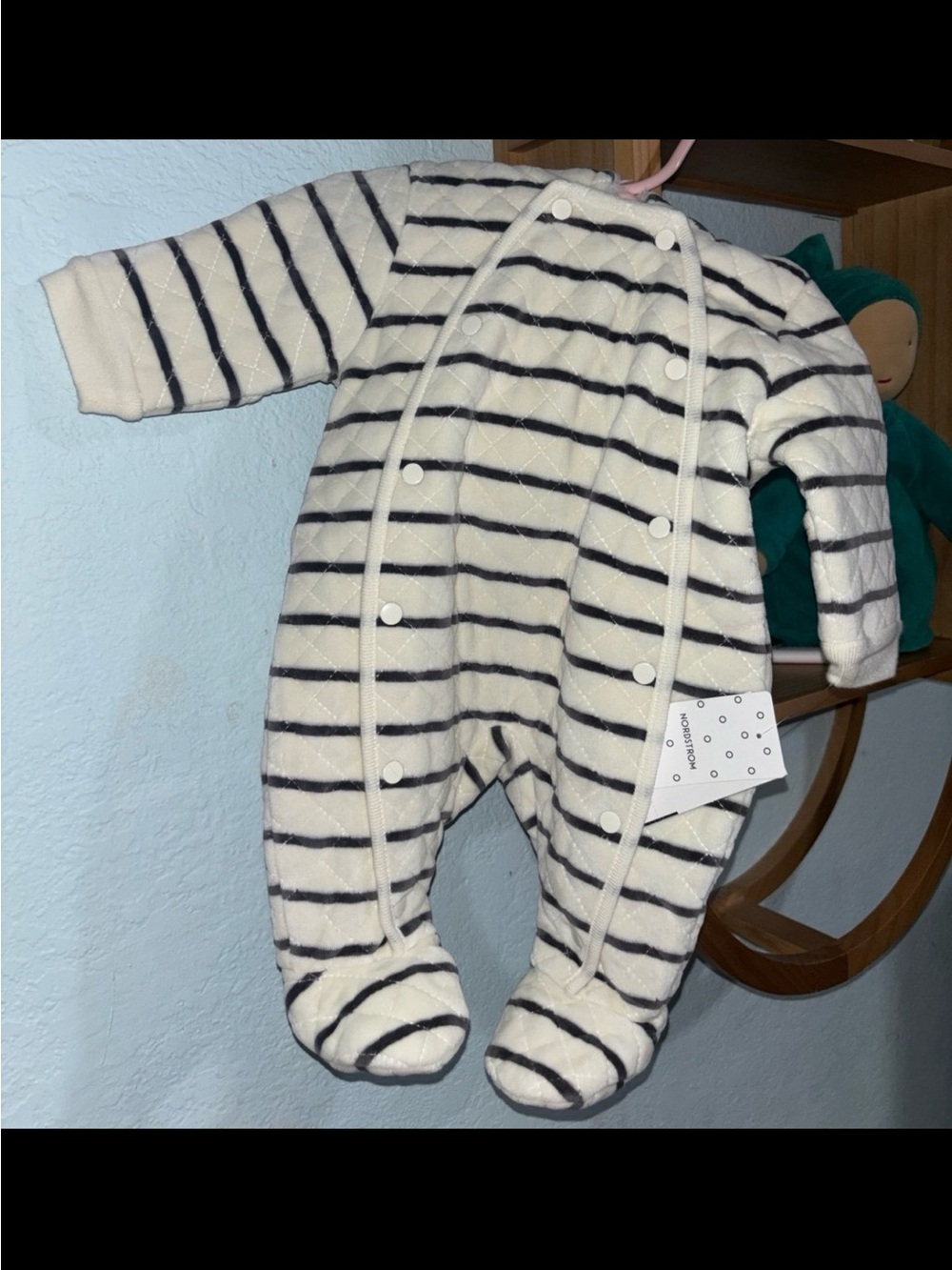 NWT Nordstrom Baby Stripes Sleeper